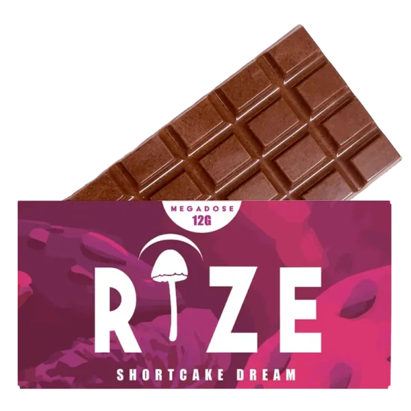 Rize | Shortcake Dream Mushroom Chocolate Bar | Megadose 12g Bar