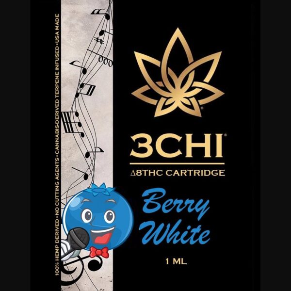 3Chi Berry White Delta-8-THC Vape Cartridge with Cannabis-Derived Terpenes | Premium Delta-8 Experience - Image 2