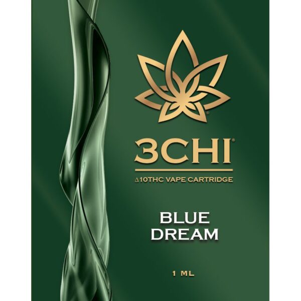 3Chi Delta-10-THC Vape Cartridge – Blue Dream - Image 2