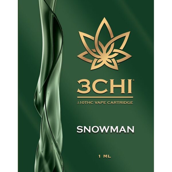3Chi Delta-10-THC Vape Cartridge – Snowman - Image 2