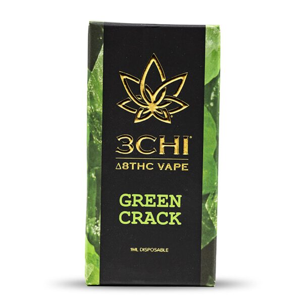 3Chi Delta-8-THC Disposable Vape Pen – Green Crack - Image 2