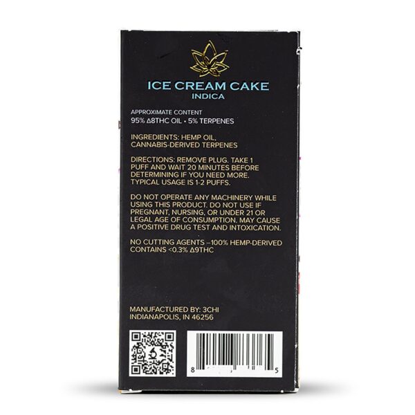 3Chi Delta-8-THC Disposable Vape Pen – Ice Cream Cake - Image 3