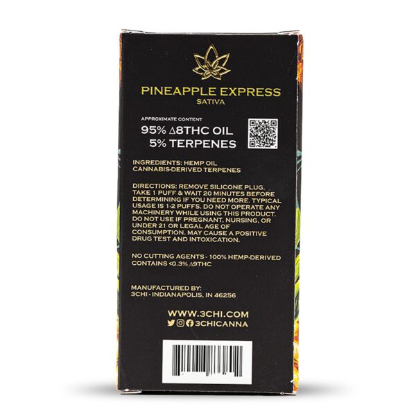 3Chi Delta-8-THC Disposable Vape Pen – Pineapple Express - Image 3