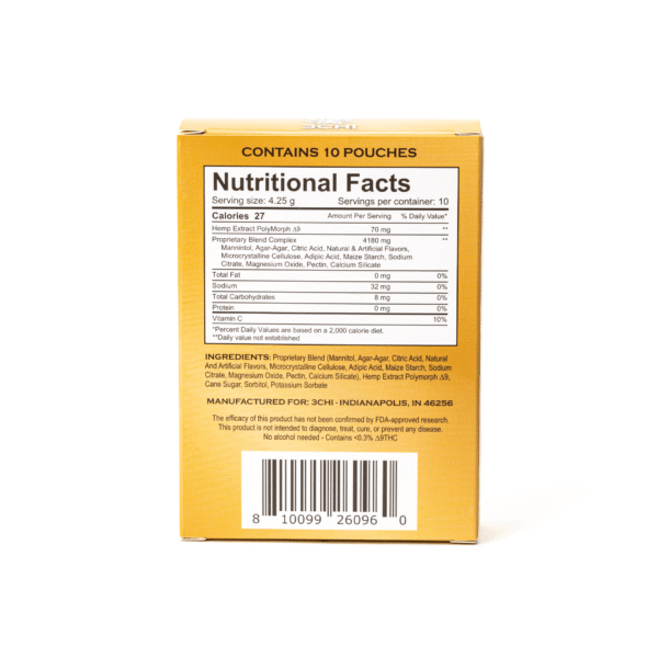 3Chi Delta-9-THC Flavored Drink Enhancer – Piña Colada (100 mg Total Delta-9-THC) - Image 3
