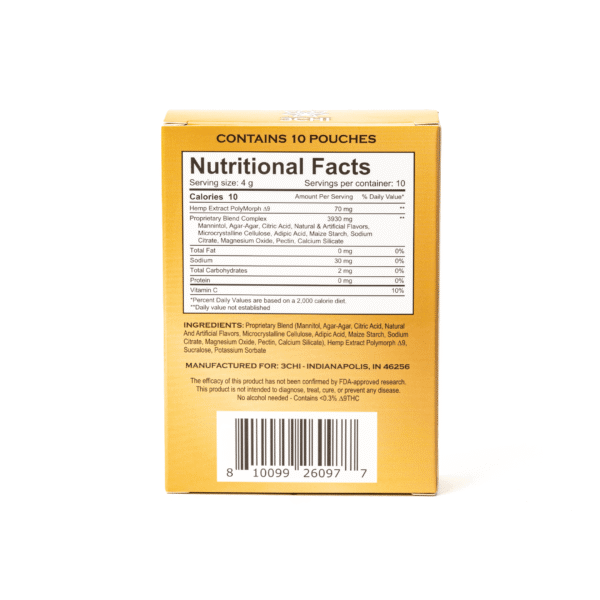 3Chi Delta-9-THC Flavored Drink Enhancer – Strawberry Daiquiri (100 mg Total Delta-9-THC) - Image 2