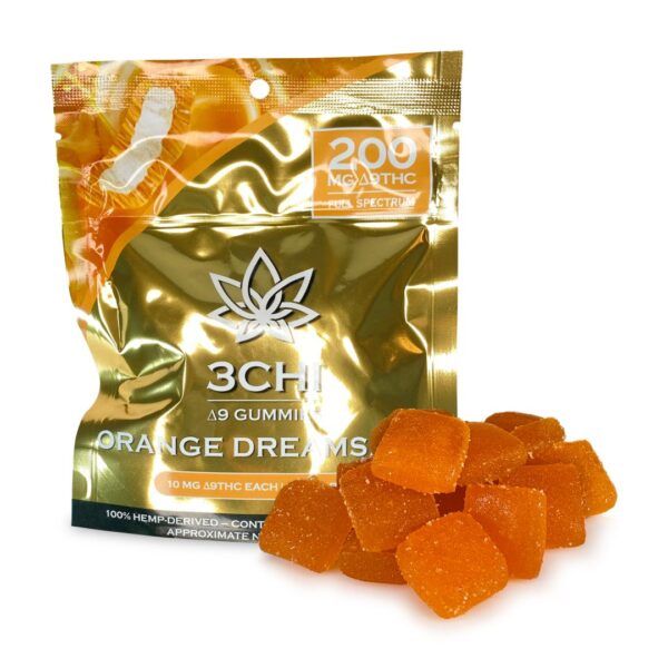 3Chi Delta-9-THC Gummies – Orange Dreamsicle (200 mg Total Delta-9-THC)