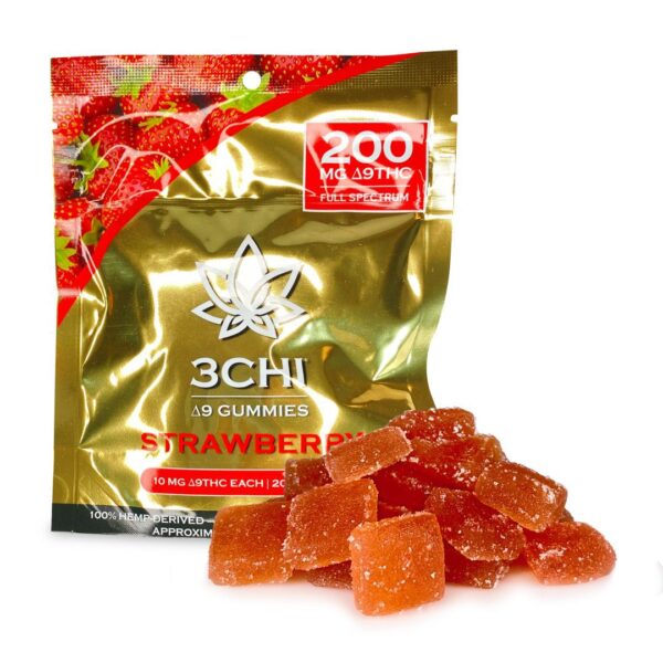 3Chi Delta-9-THC Gummies – Strawberry (200 mg Total Delta-9-THC)