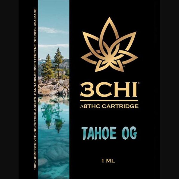 3Chi Tahoe OG Delta-8-THC Vape Cartridge with Cannabis-Derived Terpenes - Image 2