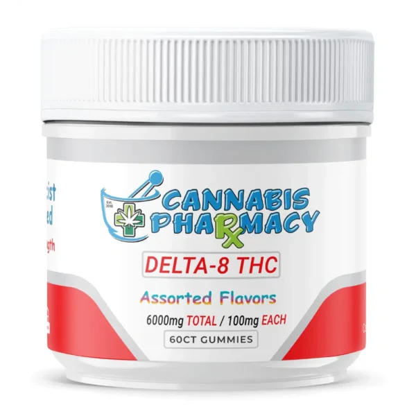 Elite Cannacy Delta-8 THC Gummies | 100mg – Assorted Flavors – 60ct