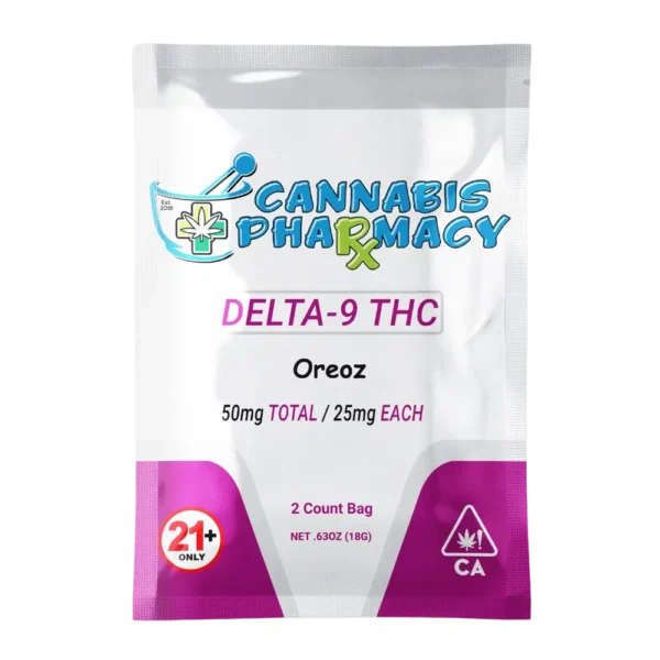 Elite Cannacy Delta-9 THC Gummies | 25mg – Oreoz – 2ct