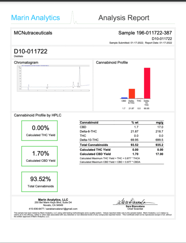 500ML 96% Pure Delta-10 THC Distillate – High-Potency Bulk Cannabinoid - Image 2