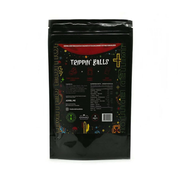 600mg Dark Chocolate Cherry THC Infused Trippin Balls – Adorable: A Decadent, Potent Experience - Image 2