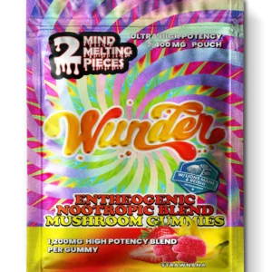 Wunder | Strawnana Mushroom Gummies | 1200mg High Potency Entheogenic Extract – 2ct Sample Pack