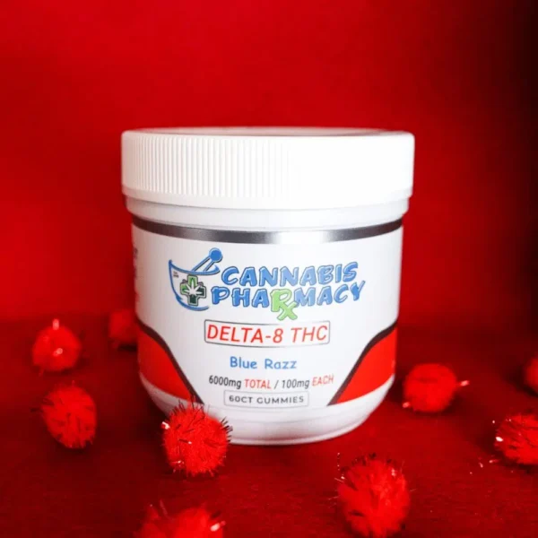 Elite Cannacy Delta-8 THC Gummies | 100mg – Blue Raspberry – 60ct - Image 2