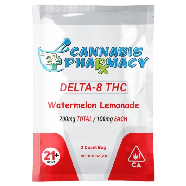 Elite Cannacy Delta-8 THC Gummies | 100mg – Watermelon Lemonade – 2ct