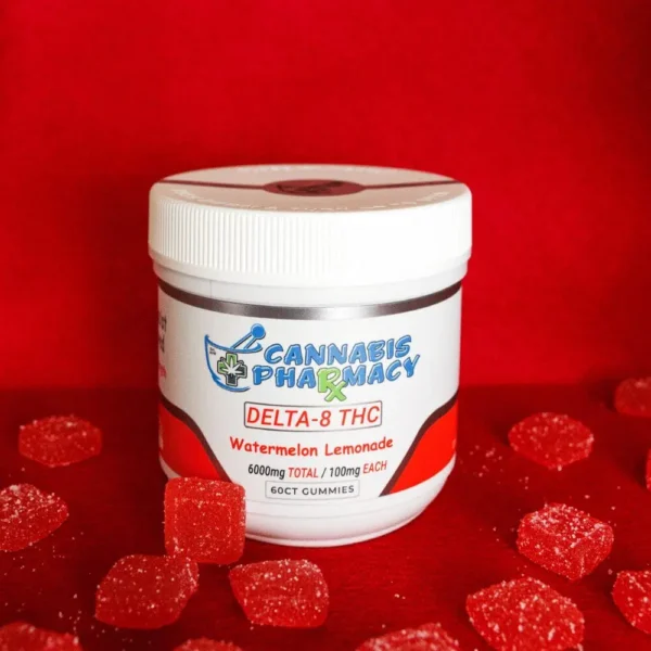 Elite Cannacy Delta-8 THC Gummies | 100mg – Watermelon Lemonade – 60ct - Image 2