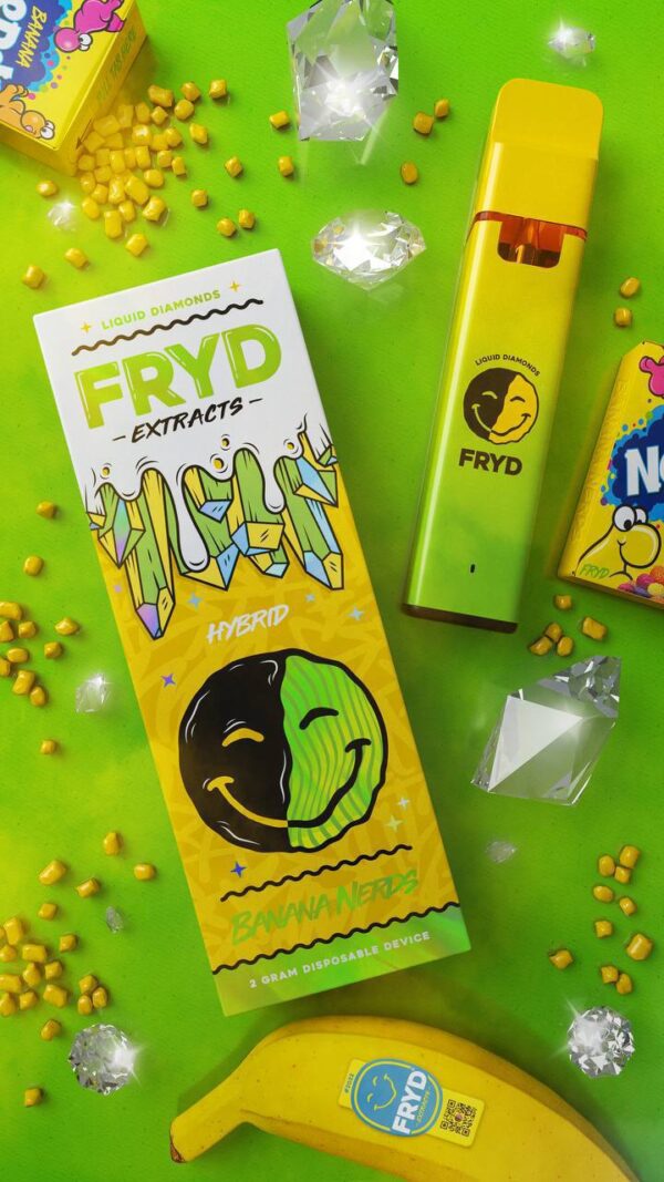 FRYD Disposable Vape Extracts – Banana Nerdz (2 Grams Live Resin)