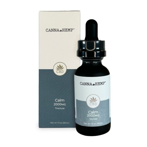 Canna Hemp Calm Tincture (2000 mg CBD) – A Potent Stress-Relief Solution