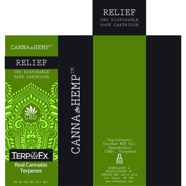 Canna Hemp Relief Vape Cartridge - Image 2