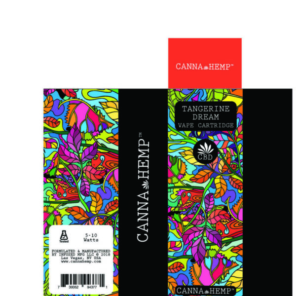 Canna Hemp Tangerine Dream Vape Cartridge – A Citrus-Infused CBD Experience - Image 2