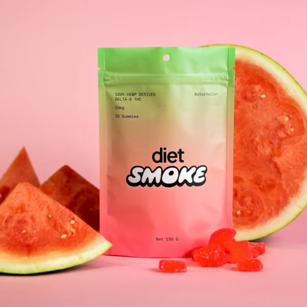 Diet Smoke Watermelon D9 Gummies (10mg) - Image 2