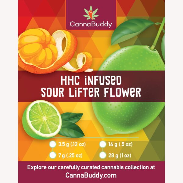 7gms HHC Infused Sour Lifter Flower - Energizing & Uplifting Effects
