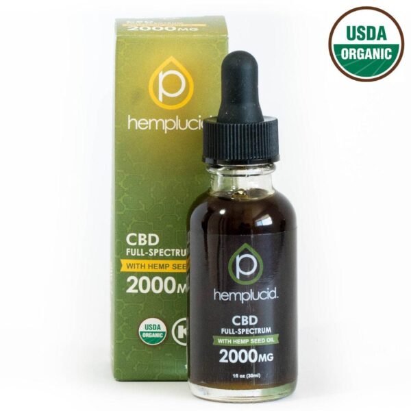 HempLucid Full-Spectrum CBD Tincture in Hemp Seed Oil (2000 mg CBD)