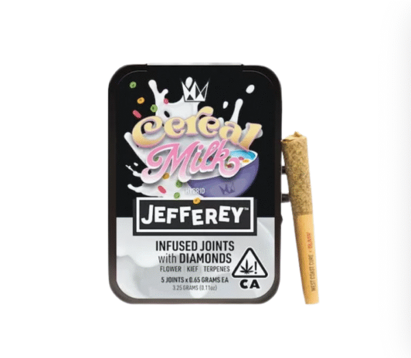 Jefferey Cereal Milk Diamond Infused Joints 5 Pack by West Coast Cure