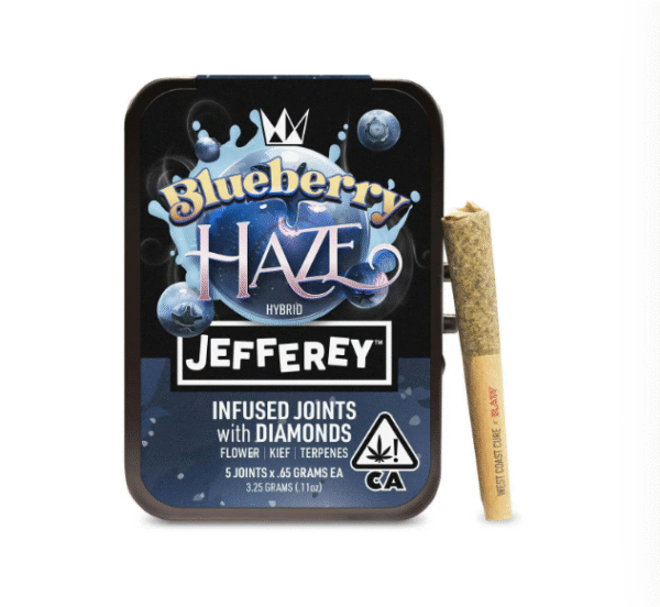 Jefferey’s Blueberry Haze Infused Joints 5-pack by West Coast Cure
