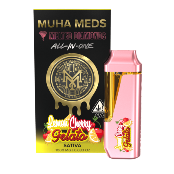 MUHA MEDS LEMON CHERRY GELATO DISPOSABLE VAPE: A Zesty, Creamy, and Potent Full-Spectrum Experience