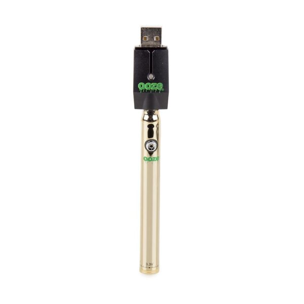 Ooze Slim Twist Pen Vape Battery – Gold: The Ultimate Vaping Luxury - Image 3