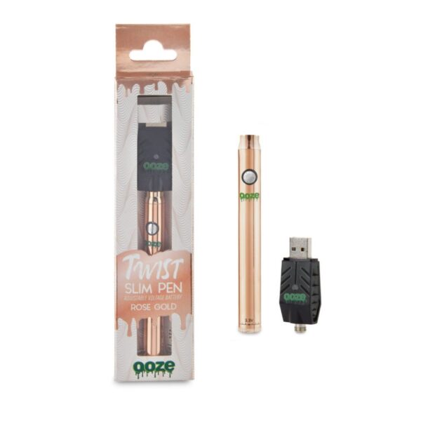 Ooze Slim Twist Pen Vape Battery – Rose Gold: Elegance Meets Performance