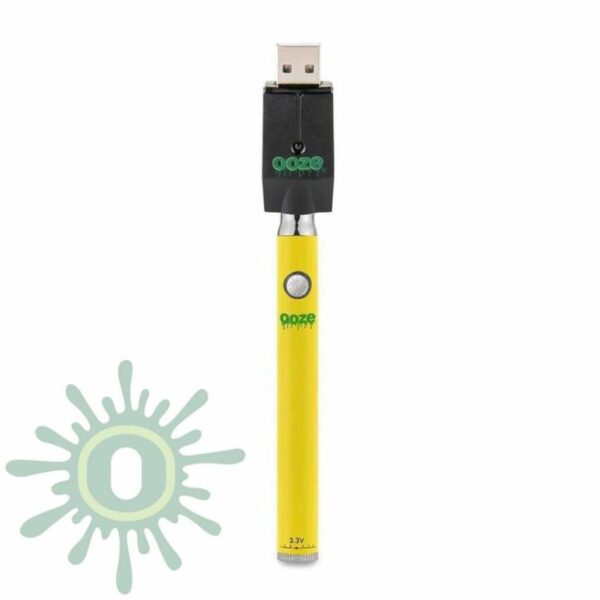 Ooze Slim Twist Pen Vape Battery – Yellow: Bright, Bold, and High-Performance - Image 4