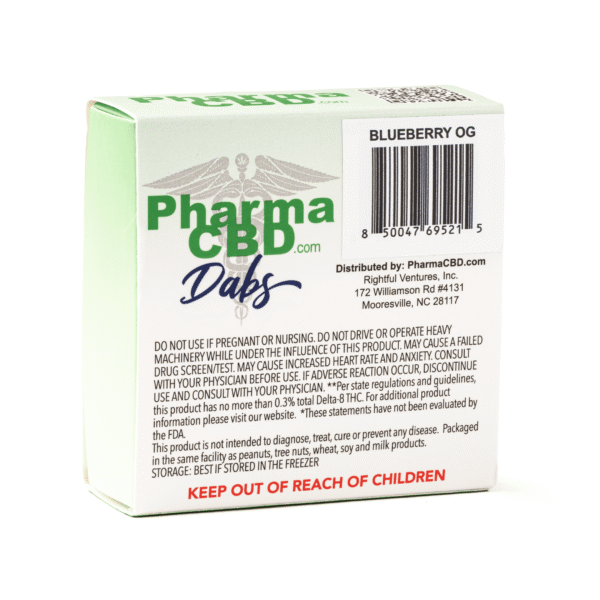 PharmaCBD Delta-8 Blueberry OG Dabs (2g Delta-8-THC): The Ultimate Dab Experience - Image 3