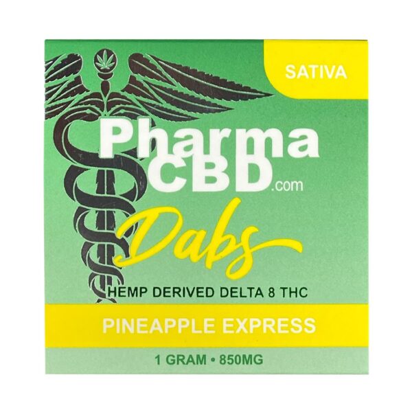 PharmaCBD Delta-8 Pineapple Express Dabs (1g Delta-8-THC): A Tropical Delta-8 Concentrate for a Smooth, Uplifting Experience - Image 3