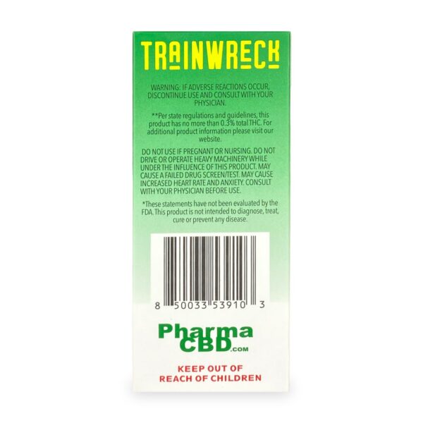 PharmaCBD Trainwreck Delta-8-THC Disposable Vape Pen – Unleash the Power of Energy and Euphoria - Image 2