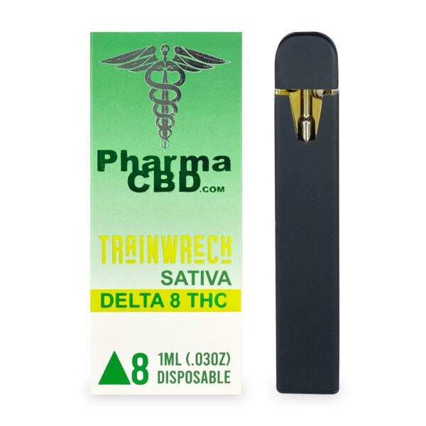 PharmaCBD Trainwreck Delta-8-THC Disposable Vape Pen – Unleash the Power of Energy and Euphoria