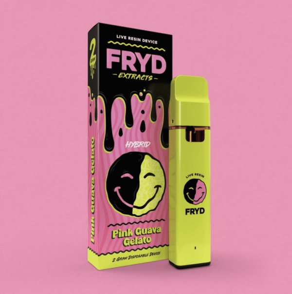 FRYD Pink Guava Gelato Live Resin Disposable – 2 Grams Carts