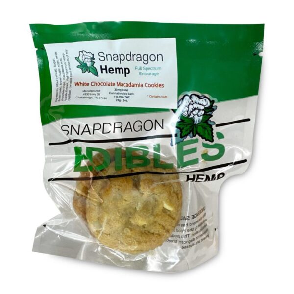 Snapdragon Delta-8-THC White Chocolate Macadamia Cookies (60 mg total Delta-8-THC): A Sweet and Relaxing Treat - Image 3