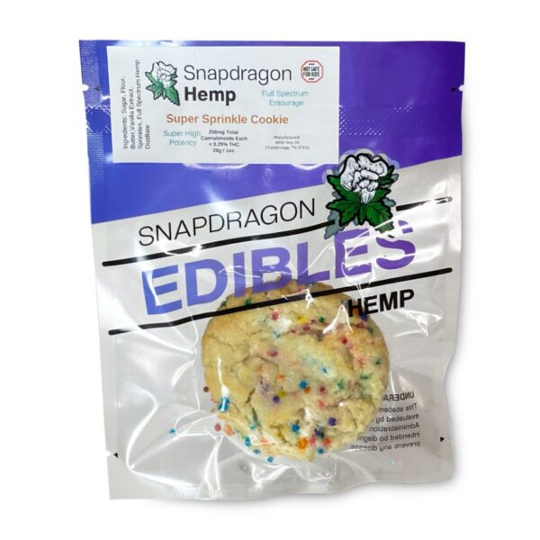 Snapdragon High Potency Delta-8-THC Sprinkle Sugar Cookie (250 mg Delta-8-THC): A Premium Edible for Ultimate Relaxation and Indulgence - Image 3