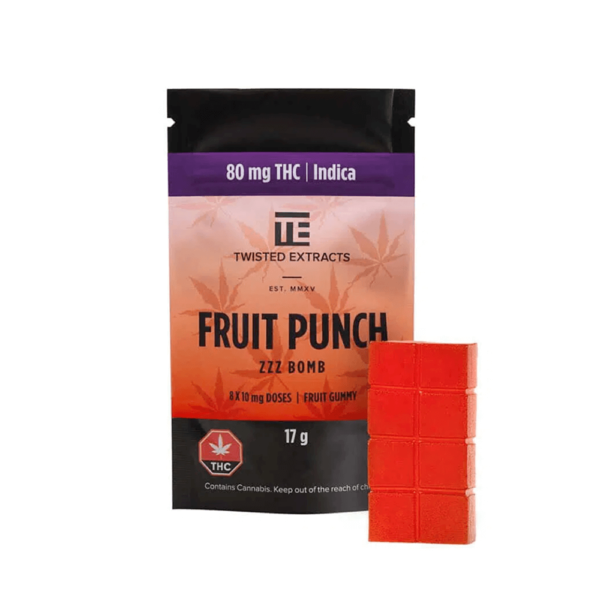 Fruit Punch INDICA ZZZ BOMBS – Twisted Extract