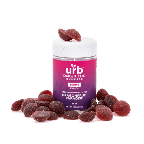 Urb Delta-9-THC Gummies – Dragonfruit Paradise (350 mg Total Delta-9-THC)