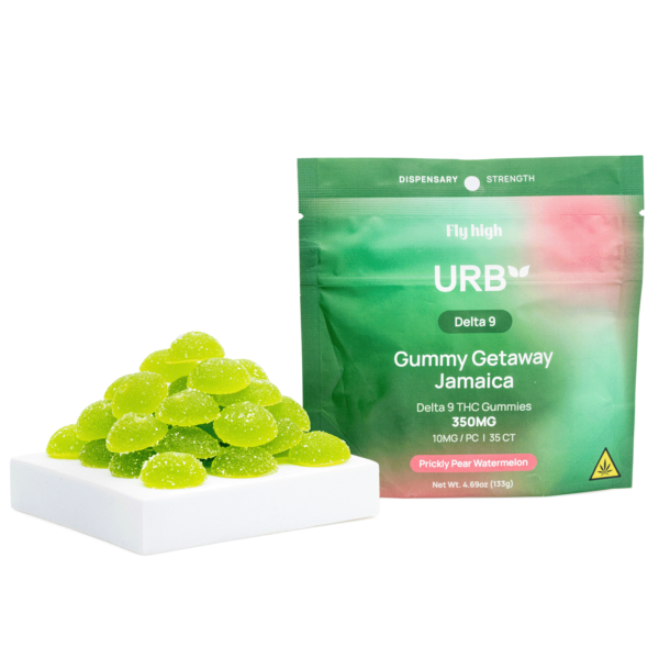 Urb Delta-9 THC Gummies – Prickly Pear Watermelon (350 mg Total Delta-9-THC)