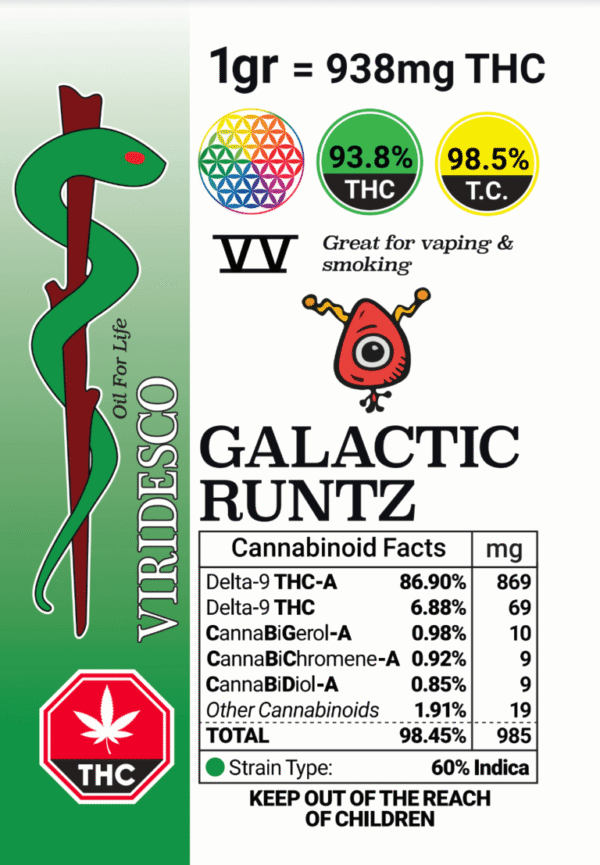 Viridesco Shatter – Galactic Runtz - Image 2