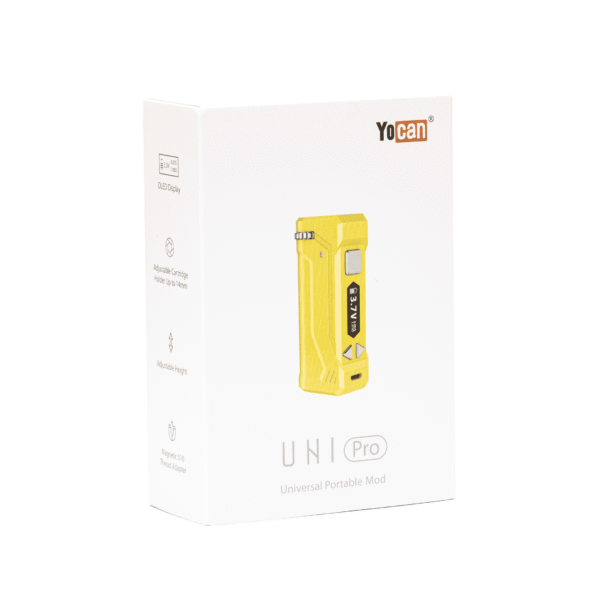 Yocan UNI Pro Universal Portable Box Mod Battery – Yellow - Image 4