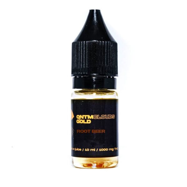 QNTM Clouds Gold THC Vape Juice Root Beer – 1000mg