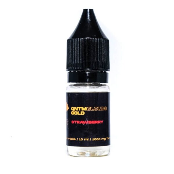 QNTM Clouds Gold THC Vape juice Strawberry – 1000mg