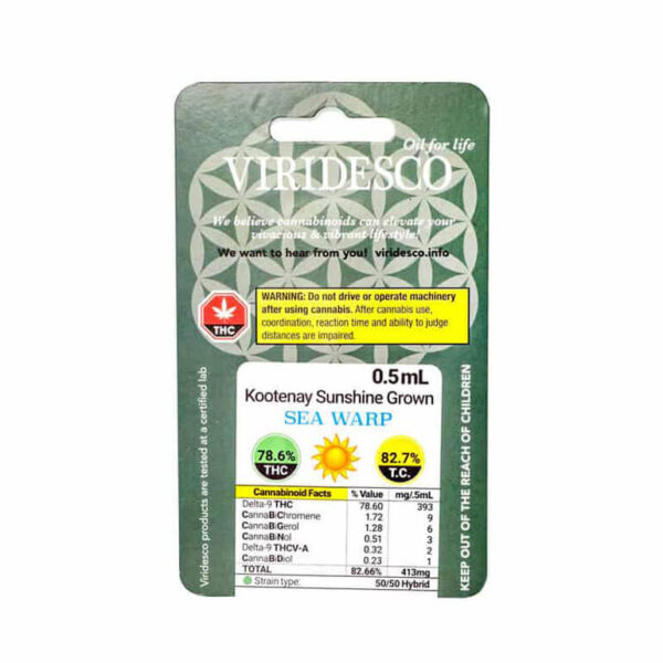 Viridesco – Seawarp Honey Oil Carts 0.5ml - Image 2
