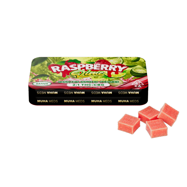 Raspberry Lime | Sativa 2:1 THC:CBG Infused Gummies