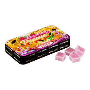 Raspberry Papaya | Hybrid Hash Rosin Infused Gummies